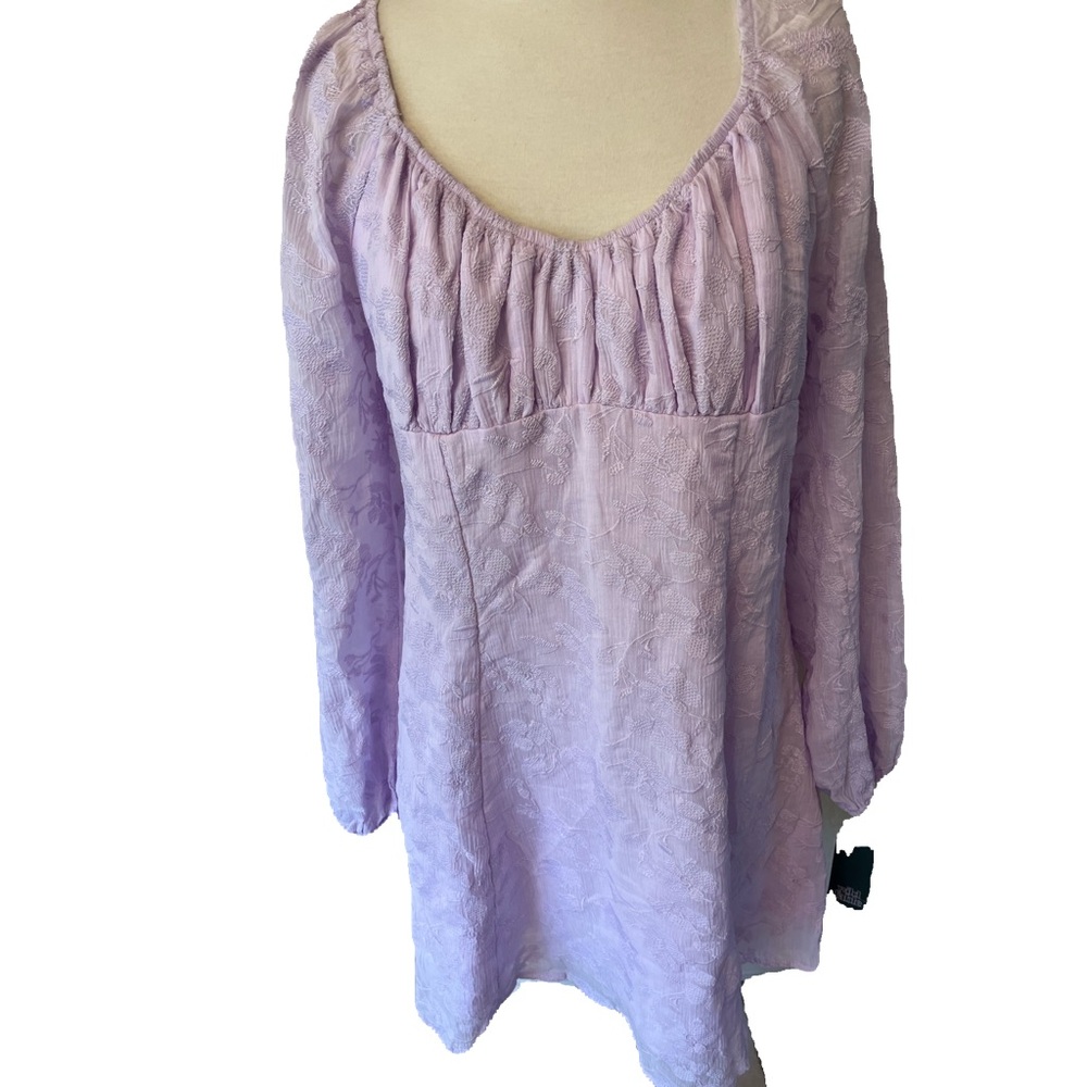 BEAUTIFUL LAVENDER COLORED NWT EMPIRE WAIST DRESS SIZE XL